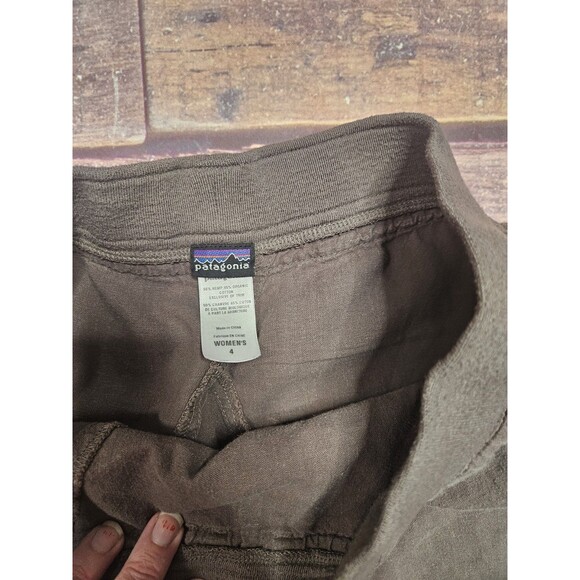 Patagonia Drawstring Skirt Hemp Organic Cotton Gray Size 4 - Picture 3 of 4